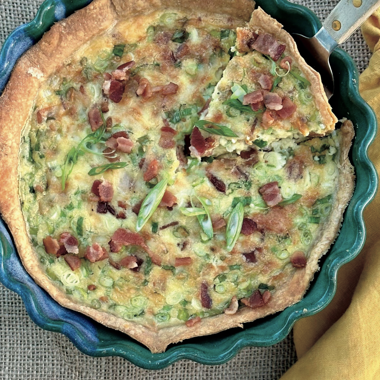 Quiche Lorraine with Sourdough Crust