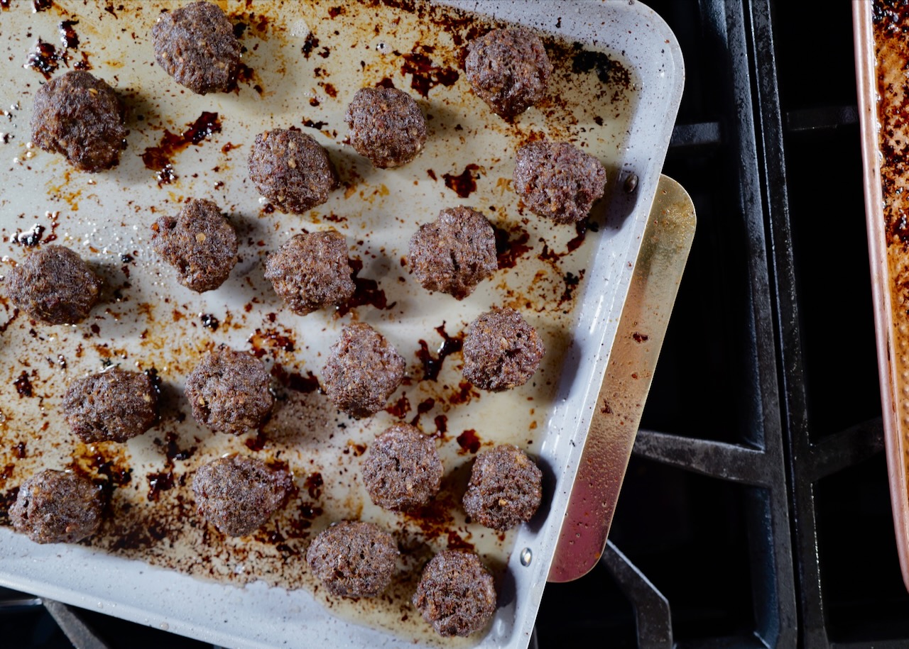 Oven Baked Beef Meatballs