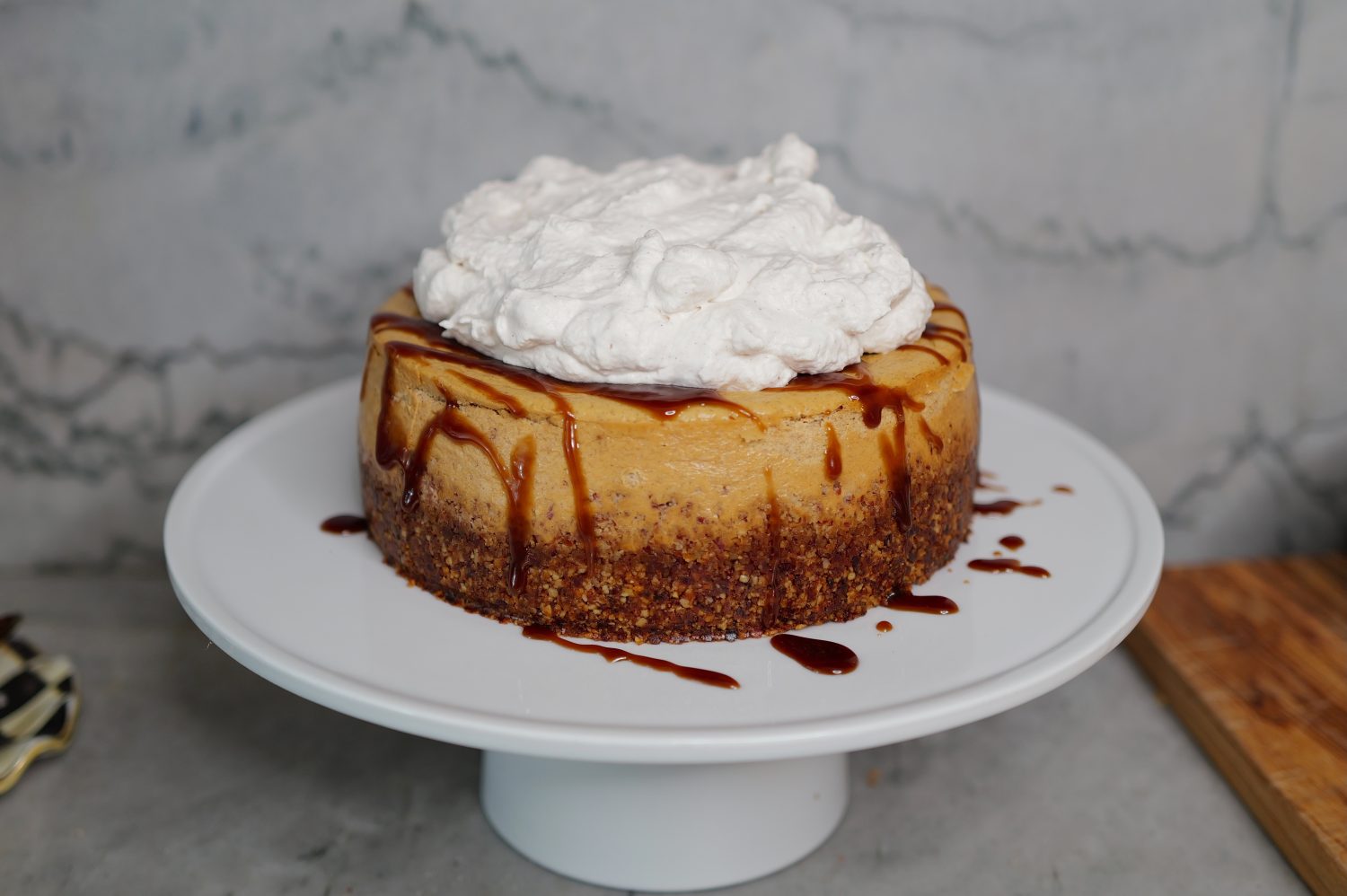 Pumpkin Cheesecake with Cinnamon Whip